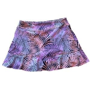 Tommy Bahama Everyday Active Womens Skort Tropical Print Pink Multicolor Size L